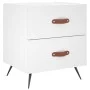 Nightstands 2 pcs engineered wood white 40x35x47.5 cm by vidaXL, Nightstands - Ref: Foro24-827245, Price: 72,39 €, Discount: %