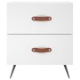 Nachttische 2 Stück, Holzwerkstoff, weiß, 40 x 35 x 47,5 cm von vidaXL, Nachttische - Ref: Foro24-827245, Preis: 73,17 €, Rab...