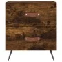 Mesita noche 2 uds madera ingeniería roble ahumado 40x35x47,5cm de vidaXL, Mesitas de noche - Ref: Foro24-827255, Precio: 56,...
