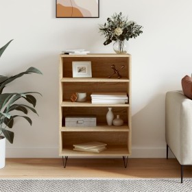 Engineered wood high sideboard in Sonoma oak 57x35x90 cm by vidaXL, Sideboards - Ref: Foro24-827231, Price: 54,32 €, Discount: %