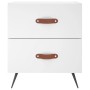 Mesita de noche madera de ingeniería blanco 40x35x47,5 cm de vidaXL, Mesitas de noche - Ref: Foro24-827244, Precio: 47,48 €