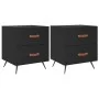 Nightstands 2 pcs engineered wood black 40x35x47.5 cm by vidaXL, Nightstands - Ref: Foro24-827247, Price: 82,43 €, Discount: %