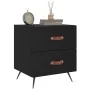 Nachttische 2 Stück, schwarzes Holzwerkstoff, 40 x 35 x 47,5 cm von vidaXL, Nachttische - Ref: Foro24-827247, Preis: 82,43 €,...