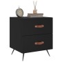 Nachttische 2 Stück, schwarzes Holzwerkstoff, 40 x 35 x 47,5 cm von vidaXL, Nachttische - Ref: Foro24-827247, Preis: 83,47 €,...