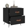 Nachttische 2 Stück, schwarzes Holzwerkstoff, 40 x 35 x 47,5 cm von vidaXL, Nachttische - Ref: Foro24-827247, Preis: 82,43 €,...