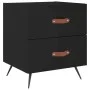 Nachttische 2 Stück, schwarzes Holzwerkstoff, 40 x 35 x 47,5 cm von vidaXL, Nachttische - Ref: Foro24-827247, Preis: 82,43 €,...