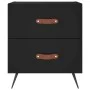 Nachttische 2 Stück, schwarzes Holzwerkstoff, 40 x 35 x 47,5 cm von vidaXL, Nachttische - Ref: Foro24-827247, Preis: 82,43 €,...
