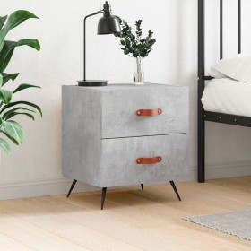 Engineered wood gray concrete bedside table 40x35x47.5 cm by vidaXL, Nightstands - Ref: Foro24-827252, Price: 45,94 €, Discou...