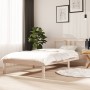 Estructura de cama madera maciza 90x190 cm de vidaXL, Camas y somieres - Ref: Foro24-814849, Precio: 85,50 €, Descuento: %