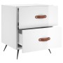 Glossy white engineered wood bedside table 40x35x47.5cm by vidaXL, Nightstands - Ref: Foro24-827248, Price: 50,07 €, Discount: %
