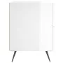 Glänzend weißer Nachttisch aus Holzwerkstoff, 40 x 35 x 47,5 cm von vidaXL, Nachttische - Ref: Foro24-827248, Preis: 49,53 €,...
