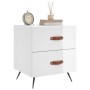 Glossy white engineered wood bedside table 40x35x47.5cm by vidaXL, Nightstands - Ref: Foro24-827248, Price: 50,07 €, Discount: %