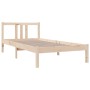 Estructura de cama madera maciza 90x190 cm de vidaXL, Camas y somieres - Ref: Foro24-814849, Precio: 85,50 €, Descuento: %