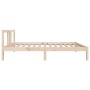 Estructura de cama madera maciza 90x190 cm de vidaXL, Camas y somieres - Ref: Foro24-814849, Precio: 85,50 €, Descuento: %
