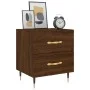 Mesita noche 2 uds madera ingeniería marrón roble 40x35x47,5 cm de vidaXL, Mesitas de noche - Ref: Foro24-827275, Precio: 82,...