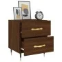 Mesita noche 2 uds madera ingeniería marrón roble 40x35x47,5 cm de vidaXL, Mesitas de noche - Ref: Foro24-827275, Precio: 82,...