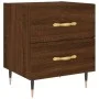 Mesita noche 2 uds madera ingeniería marrón roble 40x35x47,5 cm de vidaXL, Mesitas de noche - Ref: Foro24-827275, Precio: 82,...