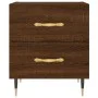 Mesita noche 2 uds madera ingeniería marrón roble 40x35x47,5 cm de vidaXL, Mesitas de noche - Ref: Foro24-827275, Precio: 82,...