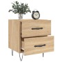 Bedside table 2 units engineered wood Sonoma oak 40x35x47.5 cm by vidaXL, Nightstands - Ref: Foro24-827299, Price: 79,33 €, D...