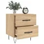 Mesita noche 2 uds madera ingeniería roble Sonoma 40x35x47,5 cm de vidaXL, Mesitas de noche - Ref: Foro24-827299, Precio: 78,...