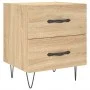 Mesita noche 2 uds madera ingeniería roble Sonoma 40x35x47,5 cm de vidaXL, Mesitas de noche - Ref: Foro24-827299, Precio: 78,...