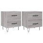 Nightstands 2 pcs Sonoma gray engineered wood 40x35x47.5 cm by vidaXL, Nightstands - Ref: Foro24-827305, Price: 60,14 €, Disc...