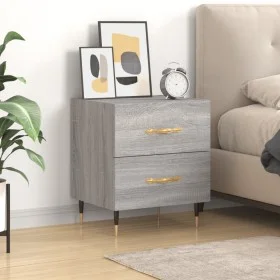 Sonoma gray engineered wood bedside table 40x35x47.5 cm by vidaXL, Nightstands - Ref: Foro24-827272, Price: 57,61 €, Discount: %