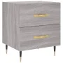 Sonoma grauer Nachttisch aus Holzwerkstoff, 40 x 35 x 47,5 cm von vidaXL, Nachttische - Ref: Foro24-827272, Preis: 57,57 €, R...