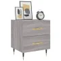 Sonoma grauer Nachttisch aus Holzwerkstoff, 40 x 35 x 47,5 cm von vidaXL, Nachttische - Ref: Foro24-827272, Preis: 57,57 €, R...