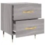 Sonoma grauer Nachttisch aus Holzwerkstoff, 40 x 35 x 47,5 cm von vidaXL, Nachttische - Ref: Foro24-827272, Preis: 57,57 €, R...