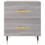 Mesita de noche madera de ingeniería gris Sonoma 40x35x47,5 cm de vidaXL, Mesitas de noche - Ref: Foro24-827272, Precio: 58,4...