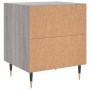 Mesita de noche madera de ingeniería gris Sonoma 40x35x47,5 cm de vidaXL, Mesitas de noche - Ref: Foro24-827272, Precio: 58,4...