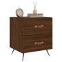 Bedside table 2 units engineered wood brown oak 40x35x47.5 cm by vidaXL, Nightstands - Ref: Foro24-827259, Price: 56,05 €, Di...
