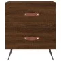 Nachttisch 2 Stk. Ingenieurholz braune Eiche 40x35x47,5 cm von vidaXL, Nachttische - Ref: Foro24-827259, Preis: 56,05 €, Raba...