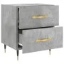 Mesita noche 2 uds madera ingeniería gris hormigón 40x35x47,5cm de vidaXL, Mesitas de noche - Ref: Foro24-827269, Precio: 81,...
