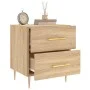 Mesita noche 2 uds madera ingeniería roble Sonoma 40x35x47,5 cm de vidaXL, Mesitas de noche - Ref: Foro24-827283, Precio: 99,...