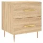 Mesita noche 2 uds madera ingeniería roble Sonoma 40x35x47,5 cm de vidaXL, Mesitas de noche - Ref: Foro24-827283, Precio: 99,...