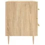 Mesita noche 2 uds madera ingeniería roble Sonoma 40x35x47,5 cm de vidaXL, Mesitas de noche - Ref: Foro24-827283, Precio: 99,...