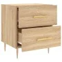 Mesita noche 2 uds madera ingeniería roble Sonoma 40x35x47,5 cm de vidaXL, Mesitas de noche - Ref: Foro24-827283, Precio: 99,...