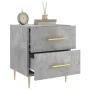 Mesita noche 2 uds madera ingeniería gris hormigón 40x35x47,5cm de vidaXL, Mesitas de noche - Ref: Foro24-827285, Precio: 100...