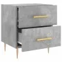 Mesita noche 2 uds madera ingeniería gris hormigón 40x35x47,5cm de vidaXL, Mesitas de noche - Ref: Foro24-827285, Precio: 100...