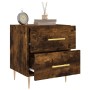 Nightstand 2 pcs engineered wood smoked oak 40x35x47.5cm by vidaXL, Nightstands - Ref: Foro24-827287, Price: 81,74 €, Discoun...