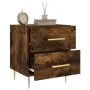 Nightstand 2 pcs engineered wood smoked oak 40x35x47.5cm by vidaXL, Nightstands - Ref: Foro24-827287, Price: 80,76 €, Discoun...