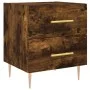 Nightstand 2 pcs engineered wood smoked oak 40x35x47.5cm by vidaXL, Nightstands - Ref: Foro24-827287, Price: 80,76 €, Discoun...