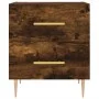 Nightstand 2 pcs engineered wood smoked oak 40x35x47.5cm by vidaXL, Nightstands - Ref: Foro24-827287, Price: 80,76 €, Discoun...