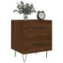 Mesita noche 2 uds madera ingeniería marrón roble 40x35x47,5 cm de vidaXL, Mesitas de noche - Ref: Foro24-827307, Precio: 56,...