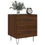 Nightstand 2 pcs oak brown engineered wood 40x35x47.5 cm by vidaXL, Nightstands - Ref: Foro24-827307, Price: 56,05 €, Discoun...