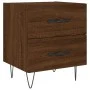 Mesita noche 2 uds madera ingeniería marrón roble 40x35x47,5 cm de vidaXL, Mesitas de noche - Ref: Foro24-827307, Precio: 56,...