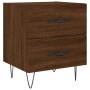 Nightstand 2 pcs oak brown engineered wood 40x35x47.5 cm by vidaXL, Nightstands - Ref: Foro24-827307, Price: 56,05 €, Discoun...