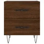 Mesita noche 2 uds madera ingeniería marrón roble 40x35x47,5 cm de vidaXL, Mesitas de noche - Ref: Foro24-827307, Precio: 56,...